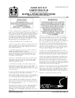 Preview for 1 page of HURST COMPETITION PLUS Series Installation Instructions