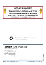 Preview for 44 page of HURST P 630 SG Instruction Manual