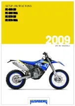 HUSABERG FE 450 EU 2009 Setup Instructions preview