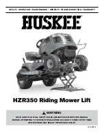 Huskee HZR350 Manual preview