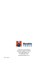 Preview for 9 page of Huskie Tools CH-185 Operating Instructions Manual