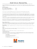 Preview for 12 page of Huskie Tools CH-90 Product Manual