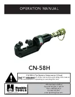 Preview for 1 page of Huskie Tools CN-58H Operation Manual