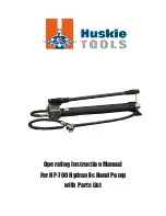 Preview for 1 page of Huskie Tools HP-700 Operating Instructions Manual