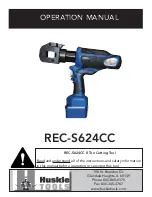 Preview for 1 page of Huskie Tools REC-S624CC Operation Manual