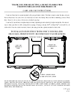 HUSKY LINERS 6230FR Care And Use Instructions предпросмотр