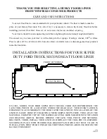 HUSKY LINERS 6386 Care And Use Instructions предпросмотр