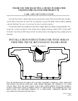 Предварительный просмотр 1 страницы HUSKY LINERS 6620 Care And Use Instructions