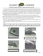 Preview for 2 page of HUSKY LINERS 9134 Care And Use Instructions