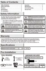 Предварительный просмотр 31 страницы Husky 002 953 222 Use And Care Manual