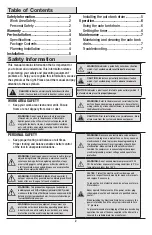 Preview for 2 page of Husky 072-0030H Use And Care Manual