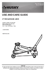 Предварительный просмотр 1 страницы Husky 1000 026 778 Use And Care Manual