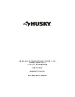 Preview for 10 page of Husky 1001 488 134 Use And Care Manual