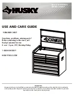 Preview for 1 page of Husky 1001018921 Use And Care Manual