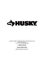 Preview for 11 page of Husky 1001018921 Use And Care Manual