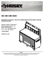 Предварительный просмотр 1 страницы Husky 1002 926 586 Use And Care Manual