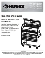 Preview for 1 page of Husky 1002765707 Use And Care Manual