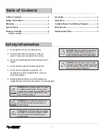 Preview for 2 page of Husky 1003000787 Use And Care Manual