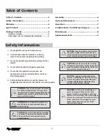 Preview for 2 page of Husky 1004708292 Use And Care Manual