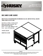 Husky 1005 019 985 Use And Care Manual preview