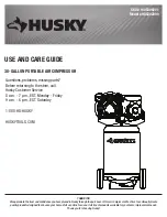 Preview for 1 page of Husky 1005308201 Use And Care Manual