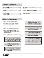 Preview for 2 page of Husky 1006386000 Use And Care Manual