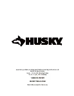 Preview for 10 page of Husky 1006386000 Use And Care Manual