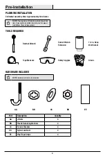 Preview for 4 page of Husky 102100-9-01 Use And Care Manual