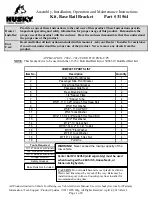 Preview for 1 page of Husky 31564 Assembly, Installation, Operation And Maintenance Instructions