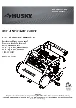 Предварительный просмотр 1 страницы Husky 3300113 Use And Care Manual