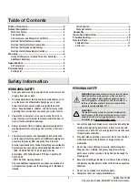 Preview for 2 page of Husky 3300113 Use And Care Manual