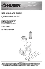 Предварительный просмотр 1 страницы Husky 754902 Use And Care Manual