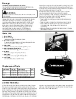 Preview for 2 page of Husky 773-629 Operator'S Manual