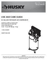 Preview for 1 page of Husky 80-GALLON STATIONARY AIR COMPRESSOR Use And Care Manual