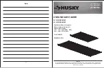 Preview for 11 page of Husky 90500HWSK Use And Care Manual