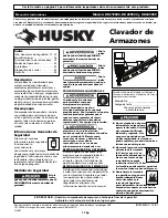 Предварительный просмотр 17 страницы Husky & HD349000 Operating Instructions Manual