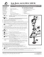 Husky Brute Electric Jack HB4500 User Instructions preview