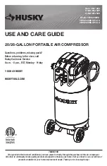 Preview for 1 page of Husky F2S20VWD Use And Care Manual