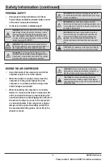 Preview for 3 page of Husky F2S20VWD Use And Care Manual