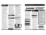 Preview for 8 page of Husky FP2021 Operating Instructions Manual