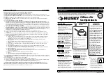 Preview for 1 page of Husky FP2205 Series Operating Instructions Manual