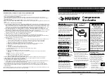 Preview for 8 page of Husky FP2205 Series Operating Instructions Manual