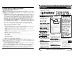 Preview for 9 page of Husky FP2205 Series Operating Instructions Manual