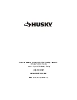 Preview for 14 page of Husky G4800AS-US Use And Care Manual