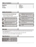 Preview for 2 page of Husky G4801S-US Use And Care Manual