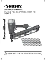 Preview for 18 page of Husky H1504FK-R Operator'S Manual