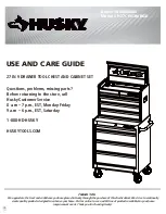 Preview for 1 page of Husky H27CH5TR4BGK Use And Care Manual