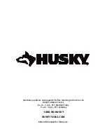 Preview for 8 page of Husky H27CH5TR4BGK Use And Care Manual