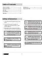 Предварительный просмотр 2 страницы Husky H27CH6MS Use And Care Manual