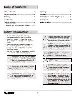 Preview for 2 page of Husky H30MECH6BLK Use And Care Manual